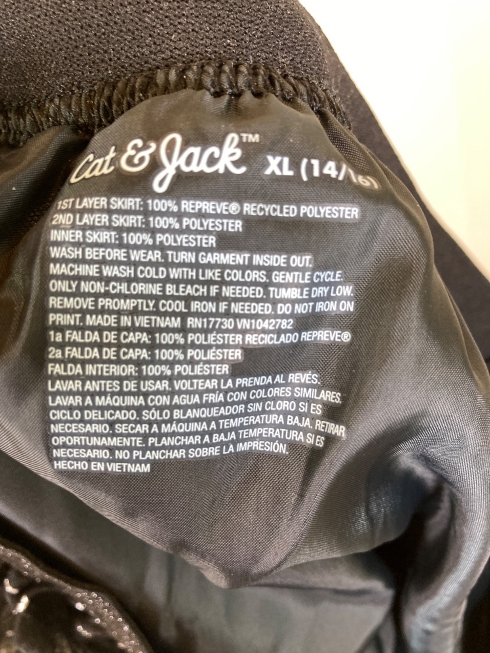 Cat & Jack NWT Moon and Stars Black Silver Sz XL 14/16 YOUTH Tutu Bottom - Picture 3 of 12